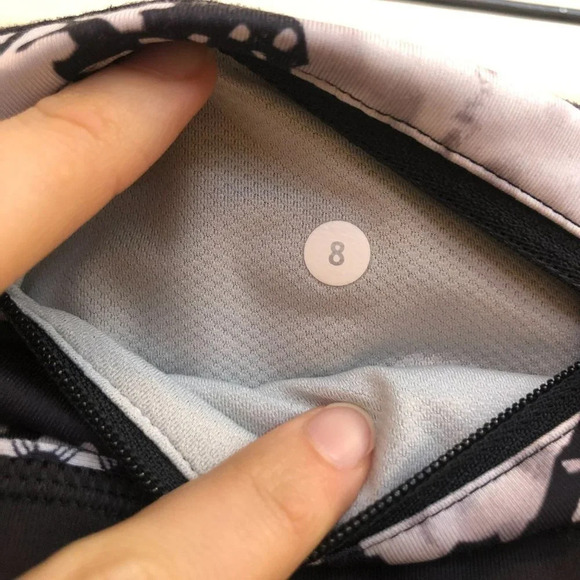 RARE Lululemon Speed Tight *Cozy Athleisure Athletic Geometric Ruffle Leggings 8 - Picture 8 of 9